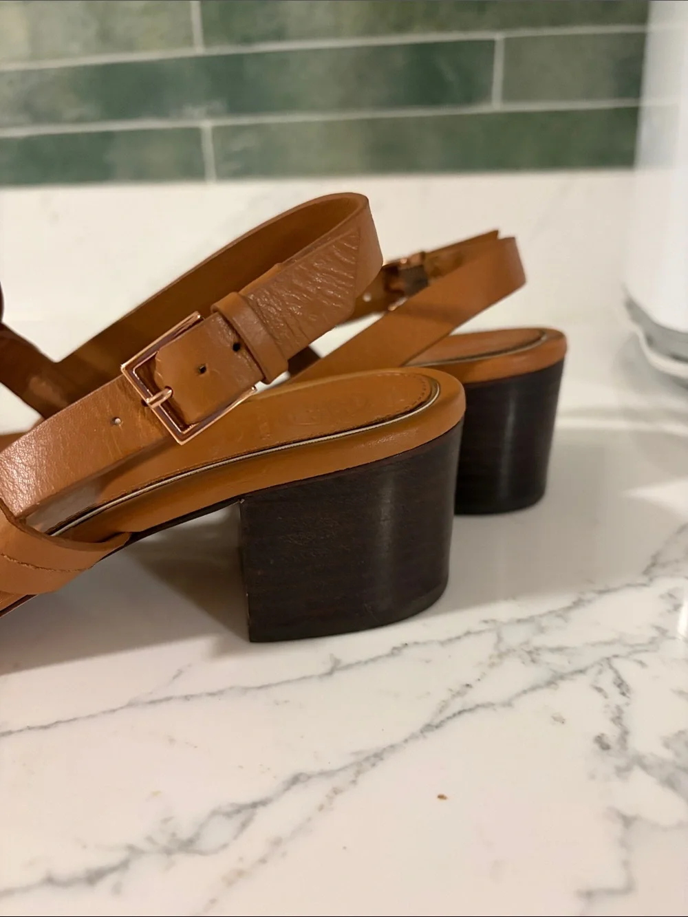 Tory Burch Metal Miller Sling Back Sandals